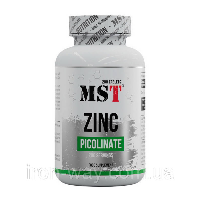 MST Zinc Picolinate (200 tab), фото 1