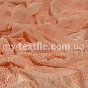 Сітка стрейч 150 см однотонна Персиковий