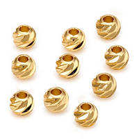 Намистини Роздільники 5х4 мм 10 шт Латунь Колір Золото Отвір 1,8 мм