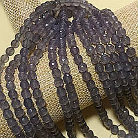 Бусини димчастий кварц 6 мм 60 шт. кулька з огранкою