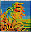 Набір для вишивання за нанесеною на канву схемою "SunFlower".AIDA 11CT printed , 40*32 см, фото 5