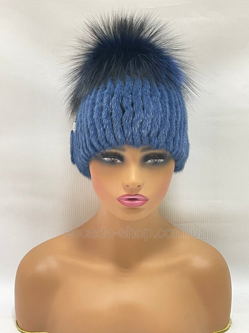 Жіноча шапка з хутра норки "Бубон", фото 1