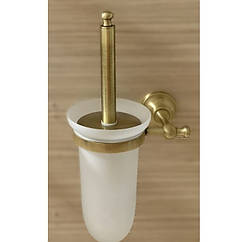 Щітка для унітаза підвісна скло в бронзі Bugnatese F4.02M.7.BR