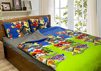 Комплект постільної білизни мікрофібра+бязь ТЕТ-@-ТЕТ Щенячий патруль (полуторний розмір)