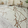 Комбінований світлий  безворсовий килим LOTUS 114284 cream, фото 3