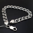 Срібний чоловічий браслет широкий. Масивний браслет Бісмарк на руку. Ширина 8 мм. 19 см, фото 7