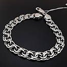 Срібний чоловічий браслет широкий. Масивний браслет Бісмарк на руку. Ширина 8 мм. 19 см, фото 9