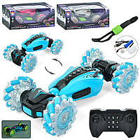 Машинка HG4-27 радіокер., 2 пульта (1шт.на руку), акум., муз., світло, трюкова, пара, USB, мікс кольорів, кор.