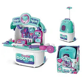 Дитячий ігровий набір лікаря (валіза-трансформер на колесах, інструменти) 008-985