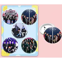 Набір піктограм Стрей Кідс Stray Kids кейпоп kpop фан піни на одяг, пенал, рюкзак 5 штук