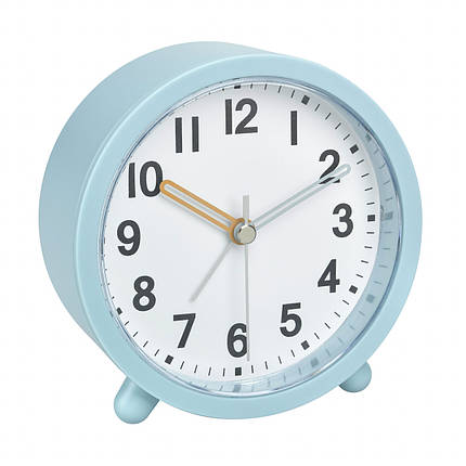 Настільний годинник з будильником TFA Analogue Alarm Clock 60.1043 (Light Blue), фото 1