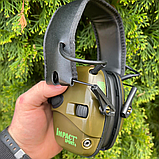 Активні навушники тактичні Howard Impact Sport Olive, фото 5