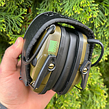Активні навушники тактичні Howard Impact Sport Olive, фото 7