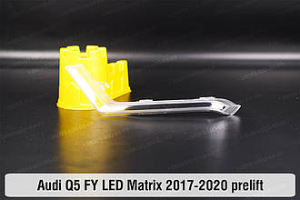 Блок світловода фари Audi Q5 FY LED Matrix (2017-2020) дорест короткий внутрішній правий