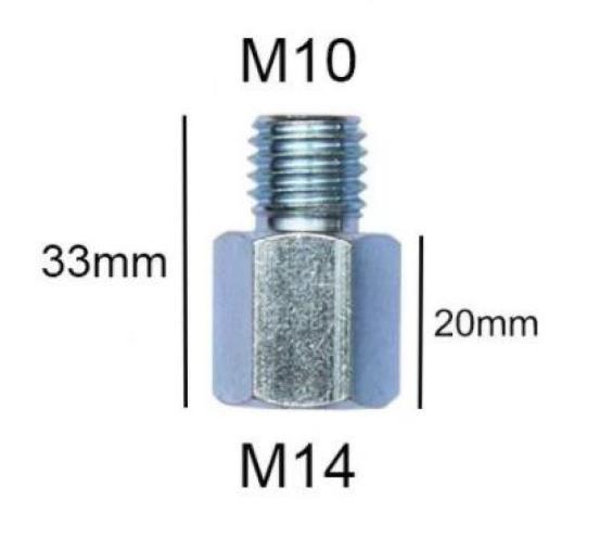 Адаптер-перехідник M10-M14 для звичайних болгарок (КШМ), фото 1