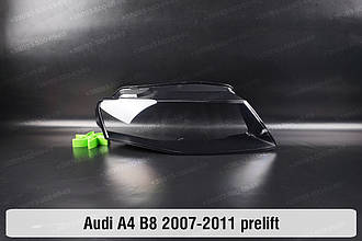 Скло фари Audi A4 B8 (2007-2011) дорест праве