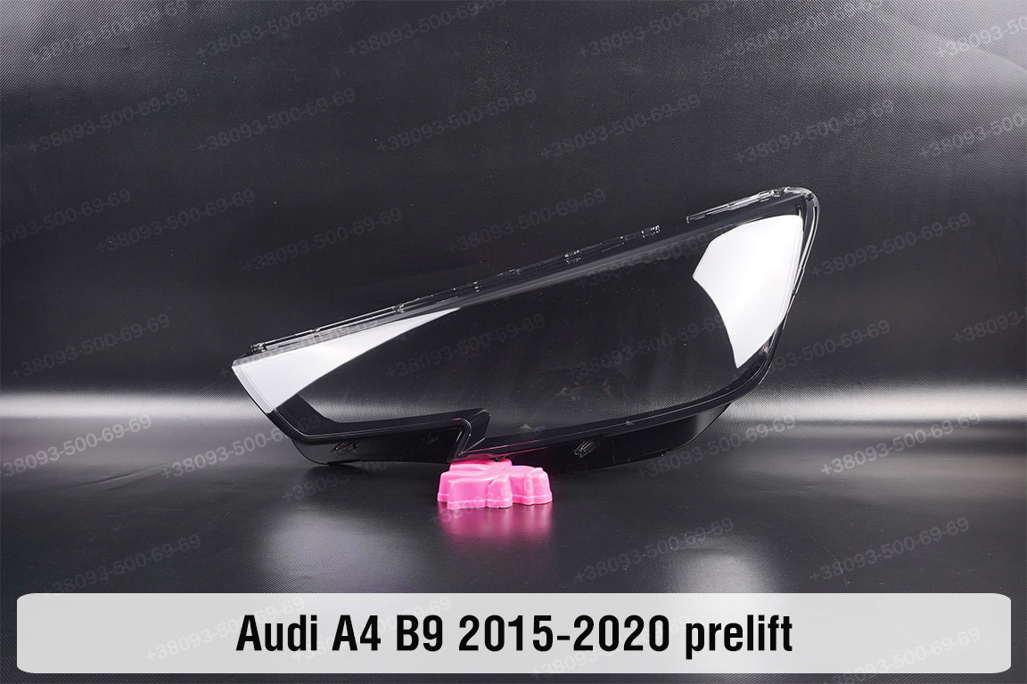 Скло фари Audi A4 B9 (2015-2020) дорест ліве