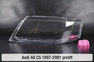 Скло фари Audi A6 C5 (1997-2001) дорест ліве