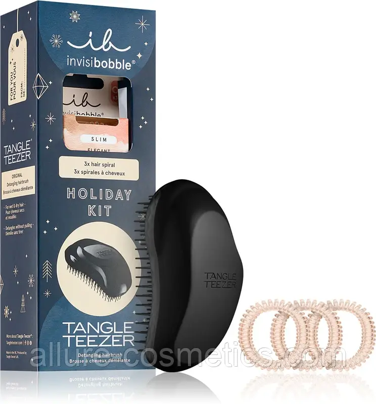 Набір для досконалого вигляду волосся Invisibobble x Tangle Teezer Holiday Kit