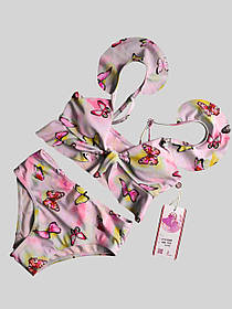 Детский подростковый купальник топ Samegame 24001 Розовый   В наличии только 30 32 34 36 38 размеры