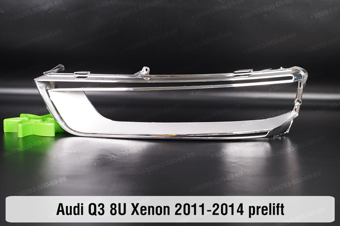 Хромована декоративна маска Audi Q3 8U Xenon (2011-2014) дорест ліва