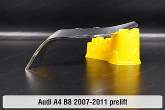 Хромована декоративна маска бокова Audi A4 B8 (2007-2011) дорест ліва