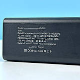 HUB-адаптер, подовжувач US-D01 50W, 6Type-C, 3USB, 110-265V, 1 м, чорний, фото 4