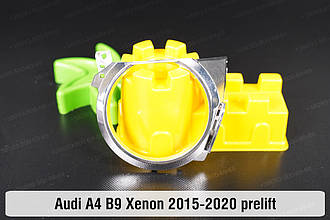Хромована маска лінзи Audi A4 B9 Xenon (2015-2020) дорест ліва