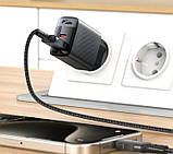 Адаптер мережевий AceFast A98 GaN PD30W, USB, Type-C, чорний, фото 4