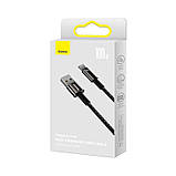 Кабель Baseus Type-C Tungsten Gold CAWJ000101 100W, 2 м, чорний, фото 10