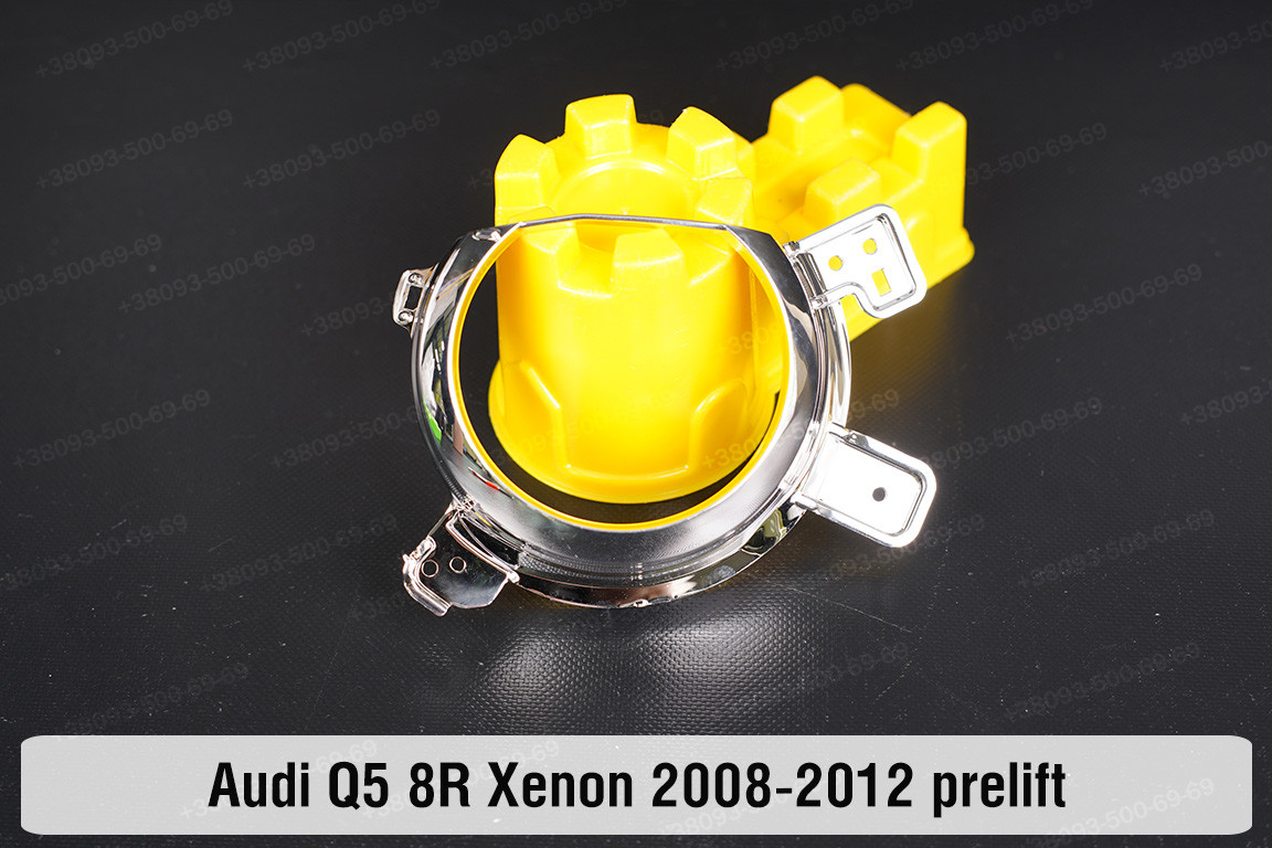 Хромована маска лінзи Audi Q5 8R Xenon (2008-2012) дорест ліва, фото 1