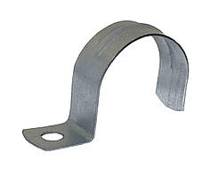 Скоба металева однолапкова d26-24мм оцинкована СОО-26