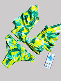 Детский подростковый купальник топ Samegame 250000 Желтый;зеленый   В наличии только 30 32 34 36 38 размеры