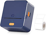 Портативний 2" принтер бездротового друку Bluetooth Ukrmark UP1BL синій, фото 2