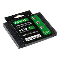 828124 Губка шліфувальна двостороння Р120 125х100х12 мм "APRO"