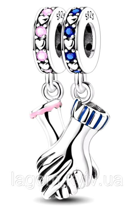 Срібний шарм-підвіска у стилі PANDORA Romantic Charm 925 проба срібна намистна на браслет ПАНДОРА, фото 1