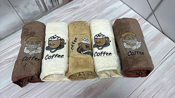 Кухонний рушник з мікрофібри Coffee 5 шт. в упаковці 35х75см.