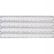 Лінійка 30 см, 8830 пластикова прозора MZOPT