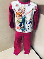 Зимняя Теплая Пижама байка для девочки 74 80 86 92 98 104 110 116