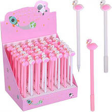 Ручка гелева 6024 "Лебідь" синя MZOPT