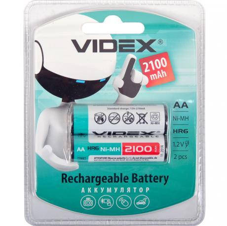 Акумулятори VIDEX АА 2100 перезаряджаються V-291796 MZOPT, фото 1