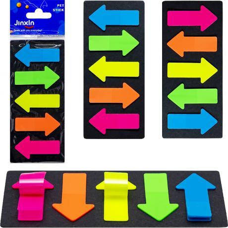 Закладка неон 5 кольорів "stick Notes" Р06-1 MZOPT, фото 1