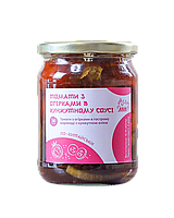 ТОМАТИ З ОГІРКАМИ В КУНЖУТНОМУ СОУСІ, скляна банка, 0,5 л, ЇМО Разом