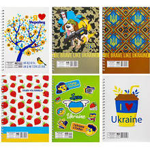 Блокнот А5 40 л., бічна спіраль "Патріотичні" Б-Л5-40/АП-1901 MZOPT