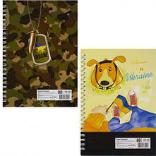 Блокнот А5 80 л., бічна спіраль "Патріотичні" Б-Л5-80/АП-1902 MZOPT, фото 2