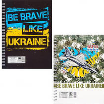Блокнот А5 80 л., бічна спіраль "Патріотичні" Б-Л5-80/АП-1902 MZOPT, фото 5