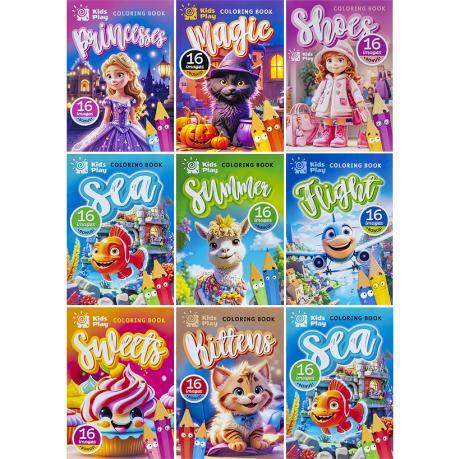 Розмальовка А5 8 аркушів 225777/Р088-25-32 MZOPT