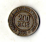 Бразилія Перша Республіка 200 рейсів, 1922 рік №2696, фото 3