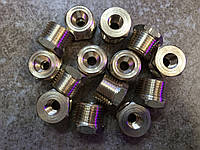 Перехідник балонний нарізний з фреонового балона під пропан із М10SAE на СП21,8LH (латунний)