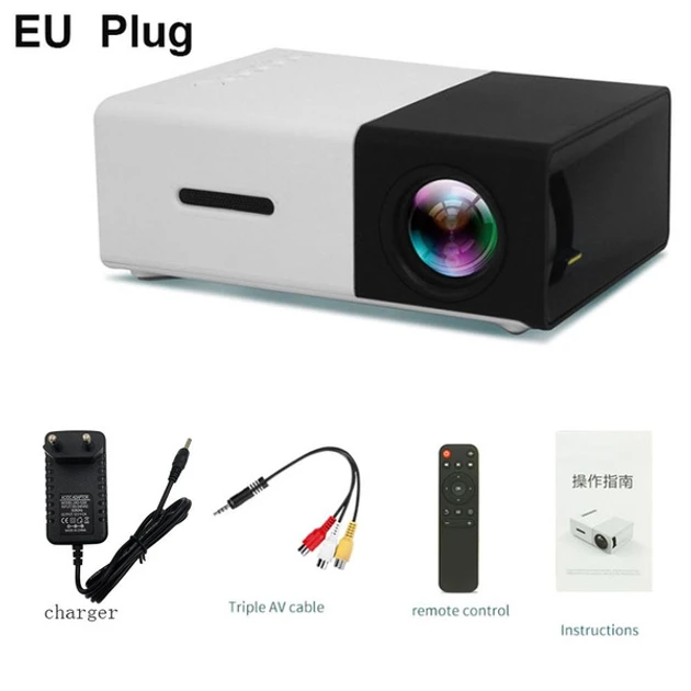 Міні портативний мультимедійний проектор з динаміком Byintek Led Projector YG300